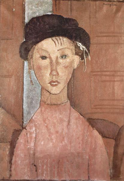 Amedeo Modigliani Madchen mit Hut China oil painting art